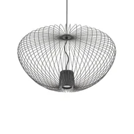 Lampy sufitowe - Zwieszana lampa kuchenna Pumpkin 11245 Nowodvorski druciana ciemna szara - miniaturka - grafika 1