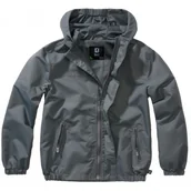 Odzież taktyczna i umundurowanie - Kurtka dziecięca BRANDIT Summer Windbreaker Frontzip - Antracyt 122-128 (7-8 Lat) - miniaturka - grafika 1