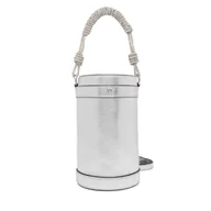 Torebki damskie - Torebka PINKO Mini Bucket Manico 25-26 PLTT 105910 Srebrny - miniaturka - grafika 1