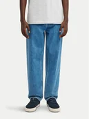 Spodnie męskie - Element Jeansy Relax 5 Denim ELYDP00133 Niebieski Tapered Fit - miniaturka - grafika 1