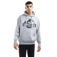 Bluzy męskie - Jurassic Park Męska bluza z kapturem z logo Mono Chinese, Sports Grey, XXL - miniaturka - grafika 1