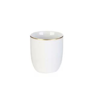 Intesi Intesi Kubek Pearl Gold 180ml biały 232732 - Kubki - miniaturka - grafika 1