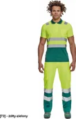Odzież robocza - CERVA CADIZ HV - koszulka polo - żółty-zielony 3XL - miniaturka - grafika 1
