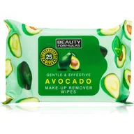 Chusteczki do demakijażu - BEAUTY FORMULAS Chusteczki do demakijażu Avocado, 25szt. >>  od 49zł  << - miniaturka - grafika 1