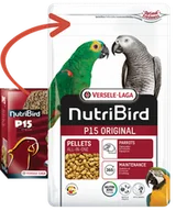 Karma dla ptaków - VERSELE-LAGA NutriBird P15 Original - granulat dla dużych papug 1kg - miniaturka - grafika 1