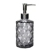 Mydelniczki i dozowniki mydła - Dozownik DISCO 7,5 x 18 cm szary - miniaturka - grafika 1