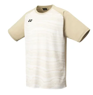Koszulka męska Yonex Men's Crew Neck Shirt YM0050 Ice Beige L - Koszulki sportowe męskie - miniaturka - grafika 1