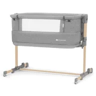 Łóżeczka i kojce - Kinderkraft, łóżeczko dostawne NESTE GROW, LIGHT GREY FULL WOOD - miniaturka - grafika 1