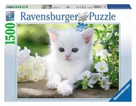 Puzzle - Ravensburger 1500 ELEMENTÓW Biały kociak 491789 - miniaturka - grafika 1