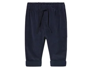 lupilu® Spodnie z miękkiej bawełny typu babycord (62-68, Granatowy) - Spodenki dla niemowląt - miniaturka - grafika 1