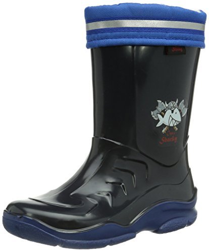 Capt'n Sharky 120107 chłopięce kalosze z półcholewką, Niebieski niebieski Royal, 34 EU