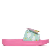 Buty dla dziewczynek - Klapki Nelli Blu P4047530 Zielony - miniaturka - grafika 1