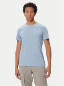 Koszulki męskie - G-Star Raw T-Shirt Base-S D16411-336 Błękitny Regular Fit - miniaturka - grafika 1