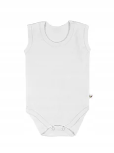 Nanaf Organic Body Niemowlęce Bawełniane BIAŁE 50 - Body dla niemowląt - miniaturka - grafika 1