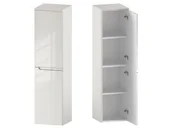 Szafki łazienkowe - Słupek Łazienkowy ETH 35 cm 2D Prawy - Kaszmir Wysoki Połysk - miniaturka - grafika 1