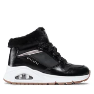 Buty dla dziewczynek - Sneakersy Skechers Uno Cozy On Air 310518L/BKRG Czarny - miniaturka - grafika 1