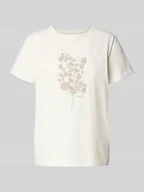 Koszulki i topy damskie - T-shirt o kroju regular fit z czystej bawełny - miniaturka - grafika 1