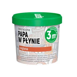 Dekoracyjna papa w płynie ceglana Uv-213 1 l Megaron - Preparaty bitumiczne - miniaturka - grafika 1