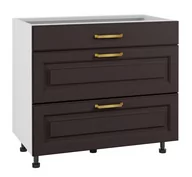 Meble kuchenne - Bristol Szafka Dolna Ds-90-2W-1N Blum Czarny Mat - miniaturka - grafika 1