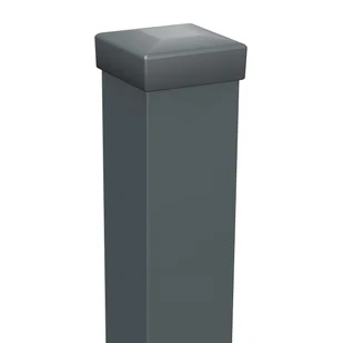 Słupek ogrodzeniowy gładki 10x10x270 cm antracytowy strukturalny Polargos - Ogrodzenia - miniaturka - grafika 1
