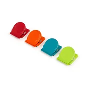 Akcesoria do tablic - Klipsy magnetyczne kolorowe - zestaw 4 magnesów - miniaturka - grafika 1