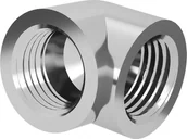 Chłodzenie wodne - Barrow Barrow Adapter 90 Grad G1/4 Zoll IG auf G1/4 Zoll IG - silber - miniaturka - grafika 1