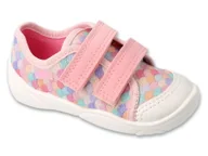 Buty dla dziewczynek - Trampki dziecięce dziewczęce Befado 907P166 do żłobka przedszkola rzepy-26 - miniaturka - grafika 1