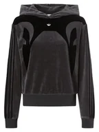 Swetry damskie - adidas Originals Damski sweter z kapturem Kobiety szary|czarny wzorzysty, XS - miniaturka - grafika 1