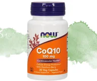 Suplementy naturalne - CoQ10 100 mg (KOENZYM Q10 + GŁÓG) 30 kapsułek NOW - miniaturka - grafika 1