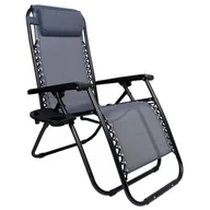 Leżaki ogrodowe - Leżak ogrodowy EHOKERY Orion Zero Gravity Szary - miniaturka - grafika 1
