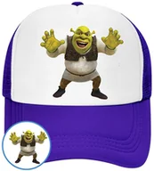 Czapki i chusty sportowe męskie - CZAPKA Z DASZKIEM SHREK DLA DZIECI NA LATO NIEBIESKA BEJSBOLÓWKA - miniaturka - grafika 1