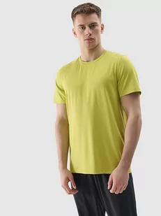 4F Koszulka sportowa w kolorze zielonym - Koszulki sportowe męskie - miniaturka - grafika 1