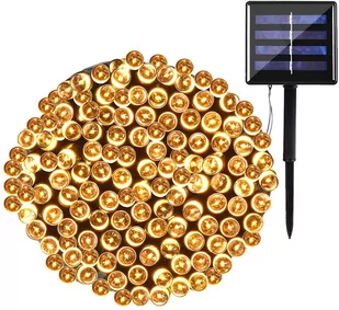 Lampki Choinkowe 100LED Solarne Zewnętrzne 10M - Oświetlenie świąteczne - miniaturka - grafika 1