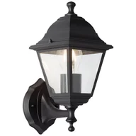 Lampy ścienne - Elewacyjna lampa metalowa Nissie 90991A06 Brilliant latarnia czarny - miniaturka - grafika 1