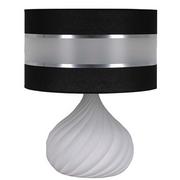 Lampy stojące - Lampex Lampa Stołowa Velia C 40 Czarny/Biały - miniaturka - grafika 1