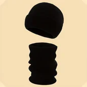 Czapki dla dzieci - TEMU 2 szt. Czapka + Szalik Dzianinowy dla Chłopców i Dziewczynek w Wieku 3-14 Lat, Ciepły Zestaw na Jesień/Zimę Modny Jednokolorowy Strój, Czapka - miniaturka - grafika 1