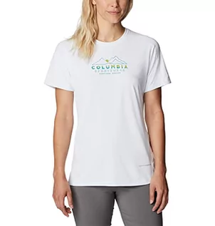 Koszulki i topy damskie - Columbia Damska koszulka z krótkim rękawem w Zero Rules - grafika 1
