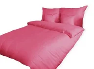 Pościel - Karo Pościel z kory 160x200 różowa 08 jednobarwna zapinana na guziki 100% bawełna - miniaturka - grafika 1