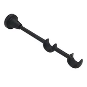 Karnisze - CITY wspornik podwójny 25/19 mm czarny - miniaturka - grafika 1