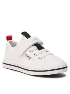 Buty dla dziewczynek - Geox Sneakersy Jr Ciak Girl J3504I01054C1000 S Biały - grafika 1
