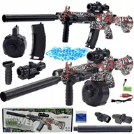 Zabawki militarne - KARABIN AUTOMAT NA KULKI ŻELOWE PISTOLET DUŻY M416 - miniaturka - grafika 1