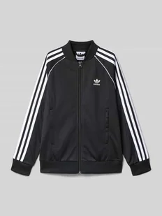 Bluza rozpinana o kroju regular fit z wyhaftowanym logo model ‘Track’ - Swetry dla chłopców - miniaturka - grafika 1