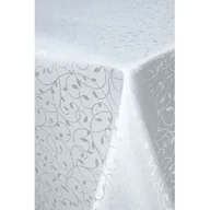 Obrusy i serwetki - Obrus żakardowy 100 x 150 cm biały - miniaturka - grafika 1