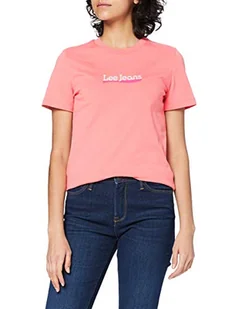 Lee Damska koszulka Slim Logo Tee T-Shirt - Koszulki i topy damskie - miniaturka - grafika 1