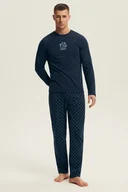 Piżamy damskie - HENDERSON PIŻAMA MĘSKA LUSH 43478 AW25 L GRANAT - miniaturka - grafika 1