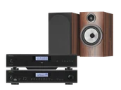 Zestawy stereo - Rotel A14 MkII (czarny) + CD14 MkII (czarny) + 706 S3 (mokka) - miniaturka - grafika 1