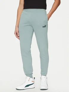 Puma Spodnie dresowe Ess No. 1 Logo 682609 Zielony Regular Fit - Spodnie sportowe męskie - miniaturka - grafika 1