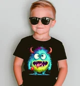 Koszulki dla dziewczynek - Fajna koszulka z potworem dla chłopczyka - potwór7 - miniaturka - grafika 1