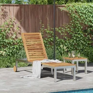 Leżaki ogrodowe - Leżak Olej Naturalny 205 x 53 x 100 cm Lite Drewno Akacji 42006195 - miniaturka - grafika 1