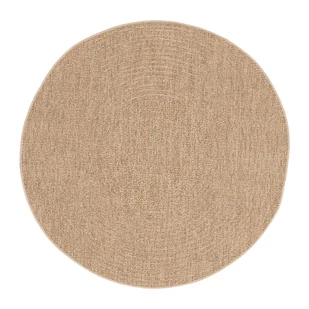 Inspire Dywan zewnętrzny okrągły Varuna beżowy śr. 120 cm - Dywany zewnętrzne - miniaturka - grafika 1